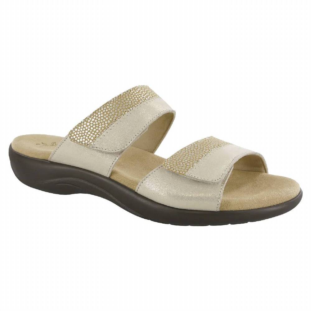 NEW SAS women's nudu slide sandal in golden - Picture 1 of 7